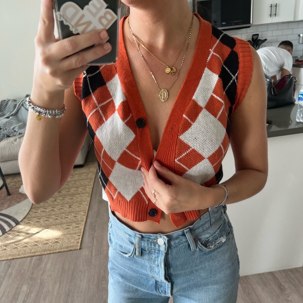 Zaful Vest - fall colors